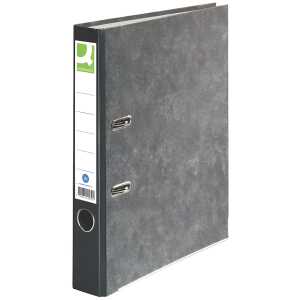 Q-Connect Wolkenmarmor-Ordner - A4, 50 mm, schwarz