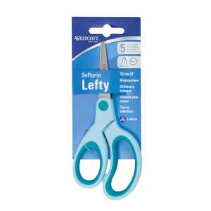 Bastelschere 13cm spitz türkis WESTCOTT E-2158500/2058500 Linksh.