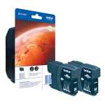 Inkjetpatrone 2ST HY schwarz BROTHER LC1100HYBKBP2DR