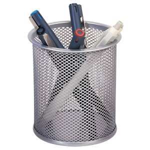 Q-Connect Schreibköcher Metalldraht - silber