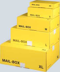 Post-Versandkarton Größe M - gelb