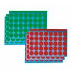FRANKEN Markierungspunkt 19mm Papier grün, rot 1.040...