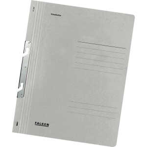 Einhakhefter A4 1/1 Vorderdeckel kfm. Heftung, grau, Manila, 250 g/qm