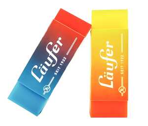 Radierer Läufer Knetradierer Smiley bunt sortiert, Dose wiederverschl.