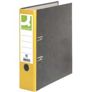 Q-Connect Wolkenmarmor-Ordner - A4, 80 mm, gelb