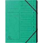 Exacompta EXACOMPTA Ordnungsmappe - 12 Fächer, A4,...