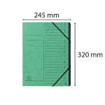 Exacompta EXACOMPTA Ordnungsmappe - 12 Fächer, A4,...