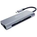 MEDIARANGE USB-Hub 1:6 silber 4260664870838