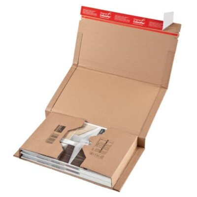 ColomPac Klassische Versandverpackung zum Wickeln 217x155x60 mm (A5), braun