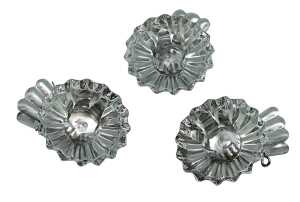 Christbaumkerzenhalter silber 10002 D15 mm 10ST m.Klipp