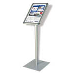 Franken Prospektständer Alu - A4, 80 cm, silber