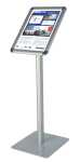 Franken Prospektständer Alu - A4, 80 cm, silber