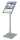 Franken Prospektständer Alu - A4, 80 cm, silber