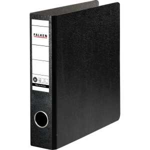 Falken Falken Ordner - A5 hoch, 50mm, Hartpappe, schwarz