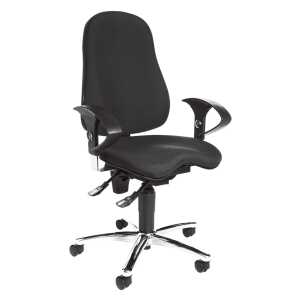 Fitness-Drehstuhl Sitness 10 schwarz TOPSTAR SI59U G20 mit Armlehnen