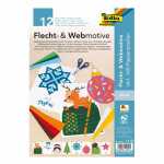 Bastelset Flecht-+ Webmotive sort. FOLIA 70253 A4 Xmas