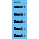 Inhaltsschilder Kunden - Beutel mit 100 Stück, blau