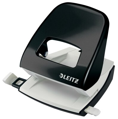 LEITZ 5008 Bürolocher NeXXt - 30 Blatt schwarz metallic