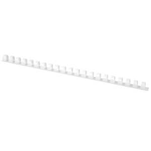 Q-Connect Plastik-Binderücken, 14 mm, für 105 Blatt, weiß, 100 Stück