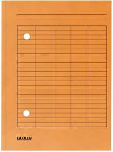 Falken Umlaufmappe - A4, orange, Manilakarton, 250 g/qm