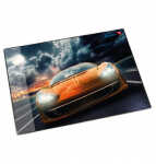 Motiv-Poster Schreibunterlage Rennauto, 40x53cm