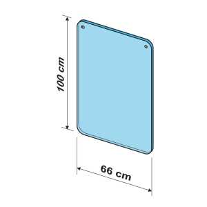 ExaScreen, Schutzscheibe oder Trennwand zum Aufhängen, 99x66cm