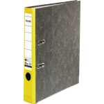 Falken FALKEN Recycling-Wolkenmarmor-Ordner A4, gelber Rücken 50mm