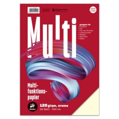 Staufen Multifunktspapier 7X A4 35Bl 120g creme pastel hfrei