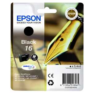 Epson Tintenpatrone Originalzubehör 16 ca. 175 Seiten schwarz 5,4ml