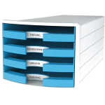 HAN Schubladenbox IMPULS - A4/C4, 4 offene Schubladen,...
