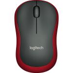 LOGITECH Maus M185 Wireless Optisch schwarz/rot