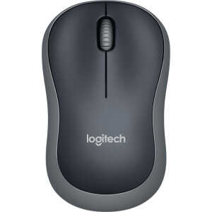 Logitech Maus M185 Wireless Optisch - schwarz/grau