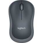 Logitech Maus M185 Wireless Optisch - schwarz/grau