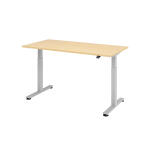 Sitz-Steh-Schreibtisch mit T-Fuß - 160 x 72-119 x...