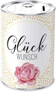 Spardose Glückwunsch FÜR DICH 155663 12x9cm Blech