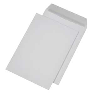 Versandtaschen B4, ohne Fenster, haftklebend, 120 g/qm, weiß 250 Stück