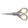 WESTCOTT Schere Titanium Super, rostfrei, abgerundet, gerade, asymmetrisch, grau/gelb, 13cm