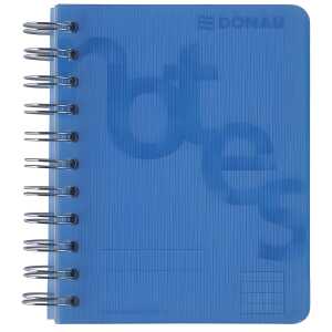 DONAU Collegeblock PP Cover - A6, kariert, blau