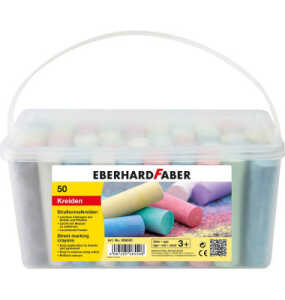 Straßenmalkreide 50ST sortiert EBERHARD FABER 526550 i.Eimer