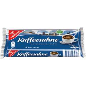 Gut & Günstig Kaffeesahne 10% - 20 Portionen à 10 g