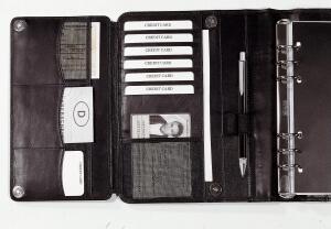 Ringbuchkalender A5 Leder schwarz BIND T 500-1 ohne Kalendarium MV