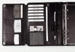 Ringbuchkalender A5 Leder schwarz BIND T 500-1 ohne...