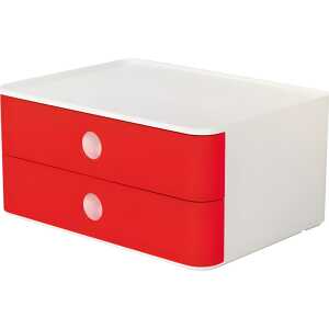Smart-Box Allison,Schubladenbox 2 Schübe, cherry red