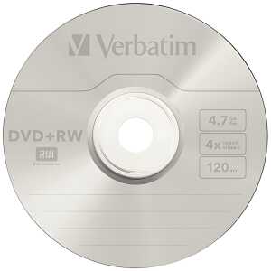 Verbatim DVD+RW Matt Silver 4x