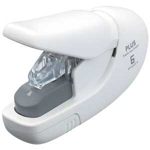 Plus Japan Heftgerät klammerlos - weiß, bis 5 Blatt
