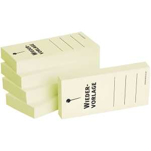 BIZSTIX Haftnotizen "Wiedervorlage" - 75 x 35 mm, 5x 100 Blatt