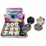 Gummispringball m.Knubbeln+ Licht sort. RG4842 im Display