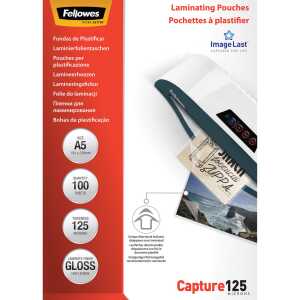 Fellowes Laminierfolie Capture - A5, glänzend, 125 mym, 100 Stück