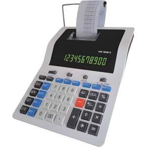 LEO Tischrechner 1230C II - druckend, weiß