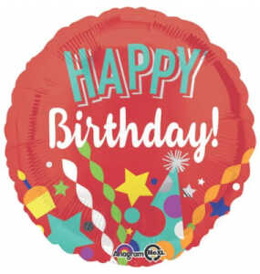 Folienballon Happy Birthday 3514301 D43cm